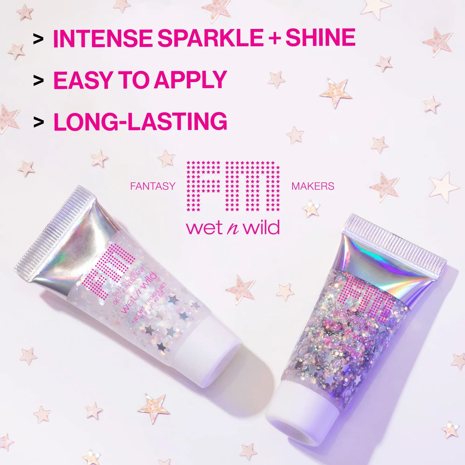 Body Glitter by Wet n Wild Fantasy Makers Glitter Gel Silver Seeing Double