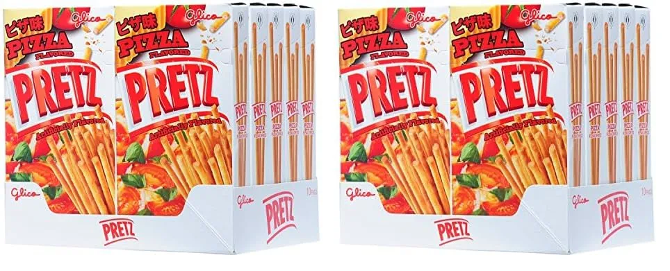 Glico Pretz Biscuit Stick, Pizza Flavored, 1.09 Ounce (Pack of 20)