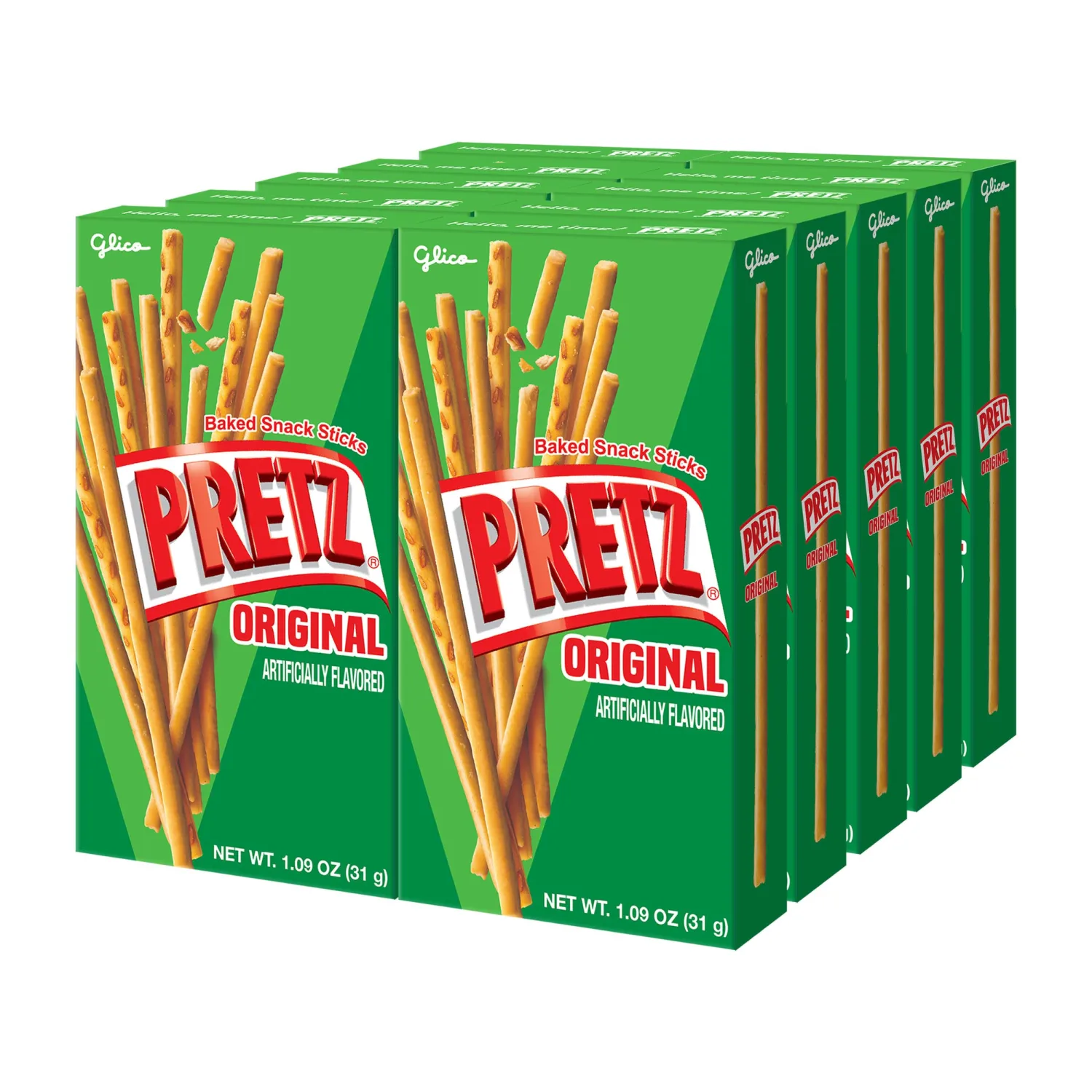 Pretz Biscuit Stick, Lightly Salted, 1.09 Ounce (Pack of 10)