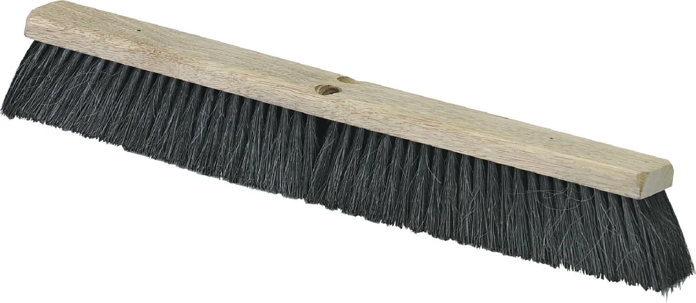 SPARTA Flo-Pac Horsehair-Blend Blend Sweep, Floor Sweep for Cleaning, 24 Inches, Black