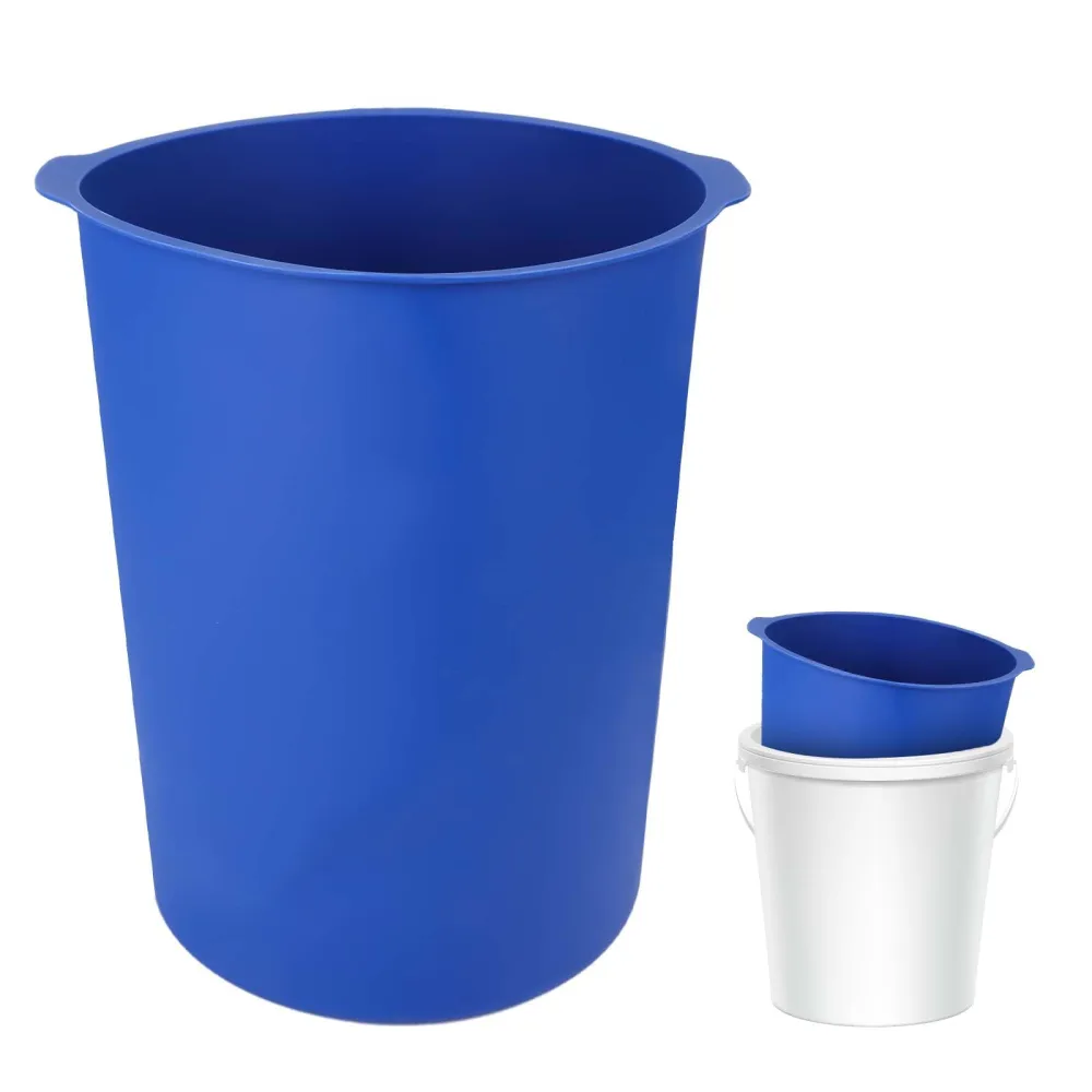 5 Gallon Bucket Liner, Reusable Rubber Bucket Liners with Measuring Scale On The Inner Wall Silicone bucket liner for Thin Mortar and Concrete Mixtures