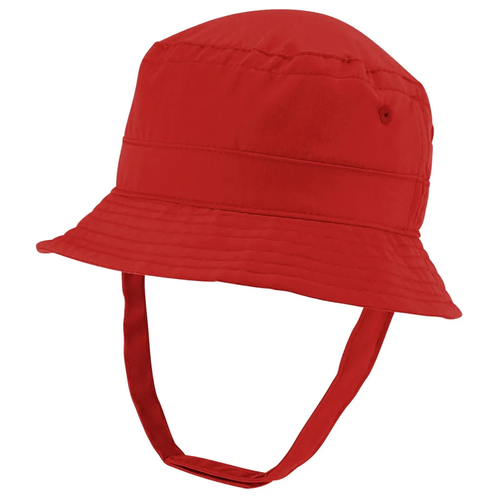 Trendy Apparel Shop Infant Light Weight Bucket Hat with Chin Strap