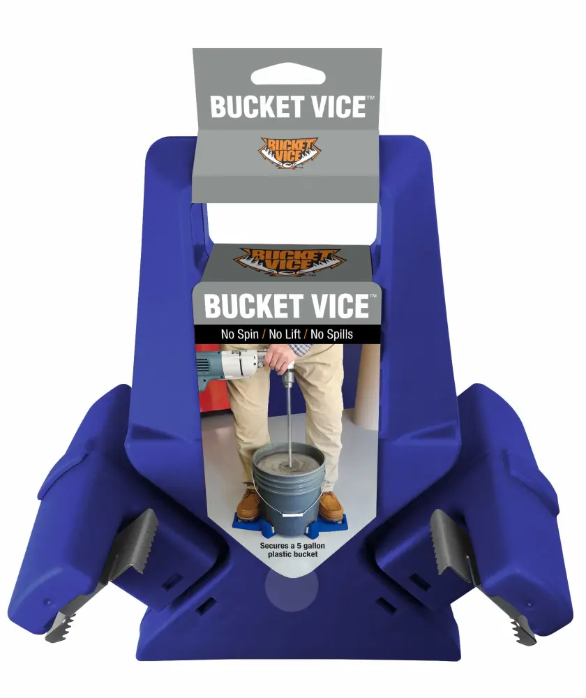 Bucket Vice 5-Gallon Bucket Gripper/Holder, Blue