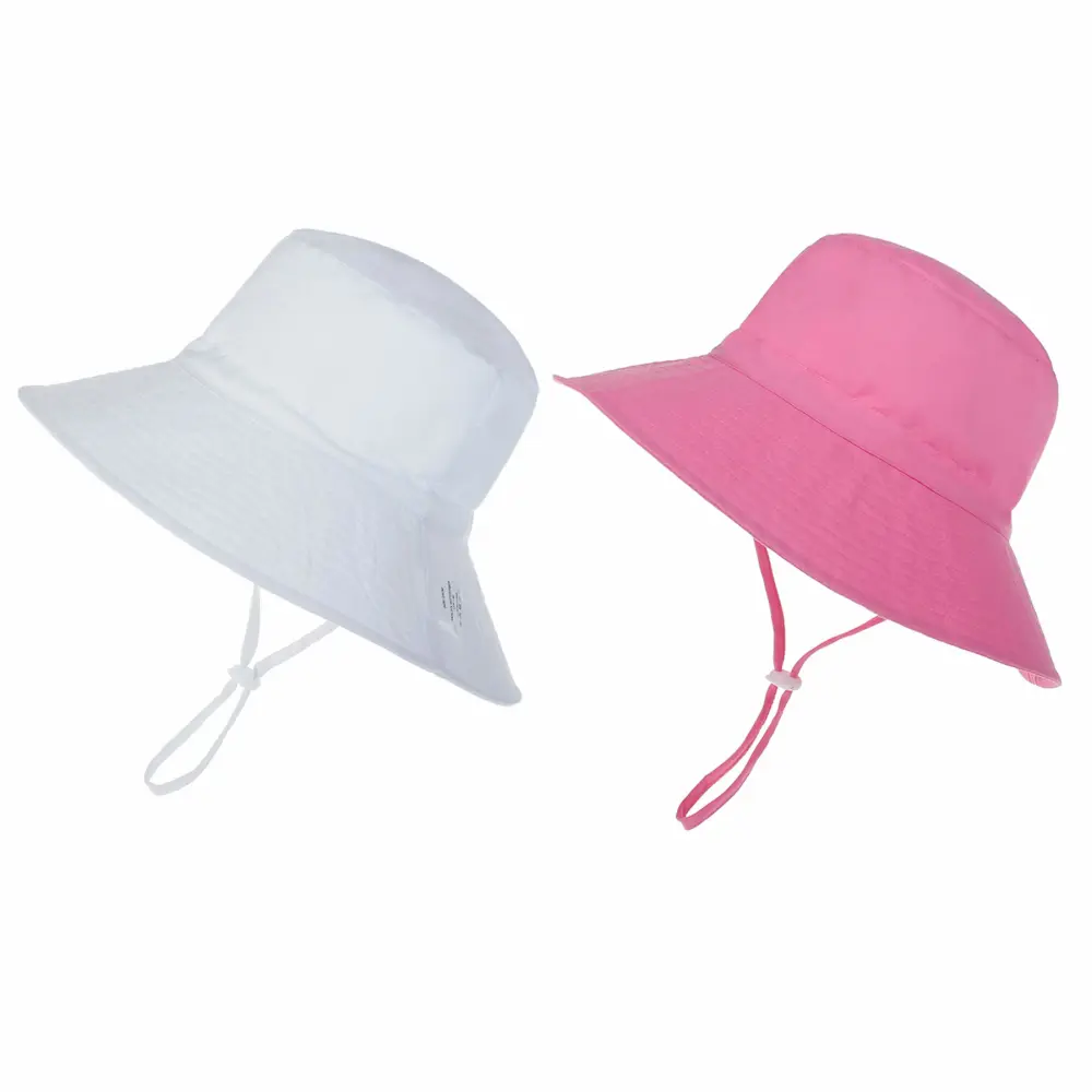 Zando Baby Girls Sun Hat Infant Summer Hat UPF 50+ Sun Protection Cap Wide Brim Bucket Hats for Baby Girls Boys