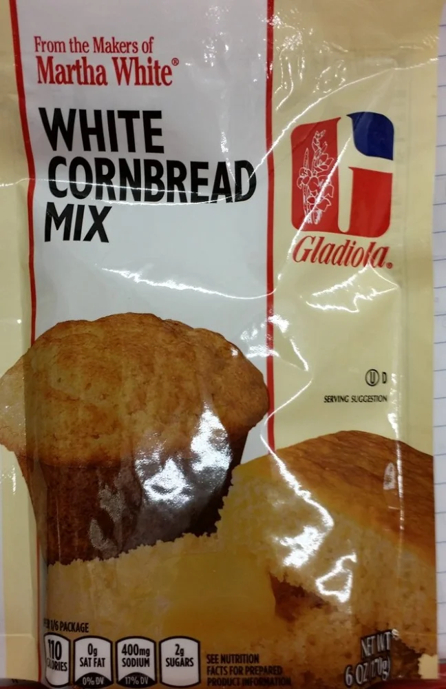 Gladiola Martha White White Cornbread Mix 6 Oz (Pack of 6)