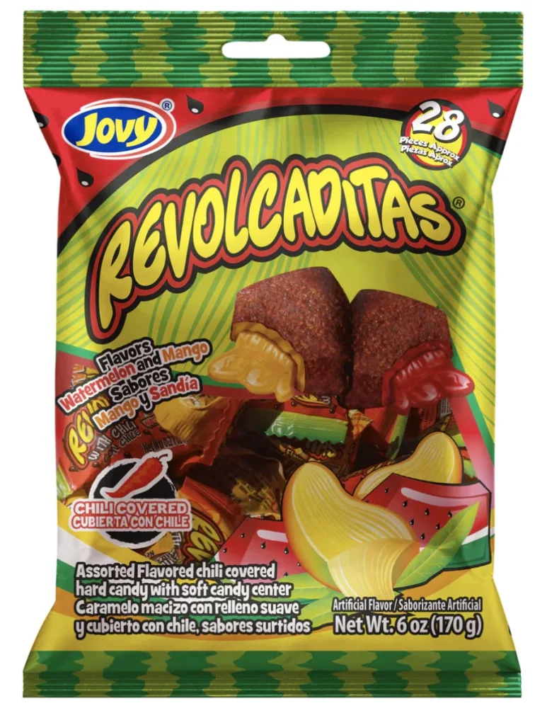 Jovy Revolcaditas with Chili Watermelon & Mango Flavors | 6oz Bag | Mexican Candy