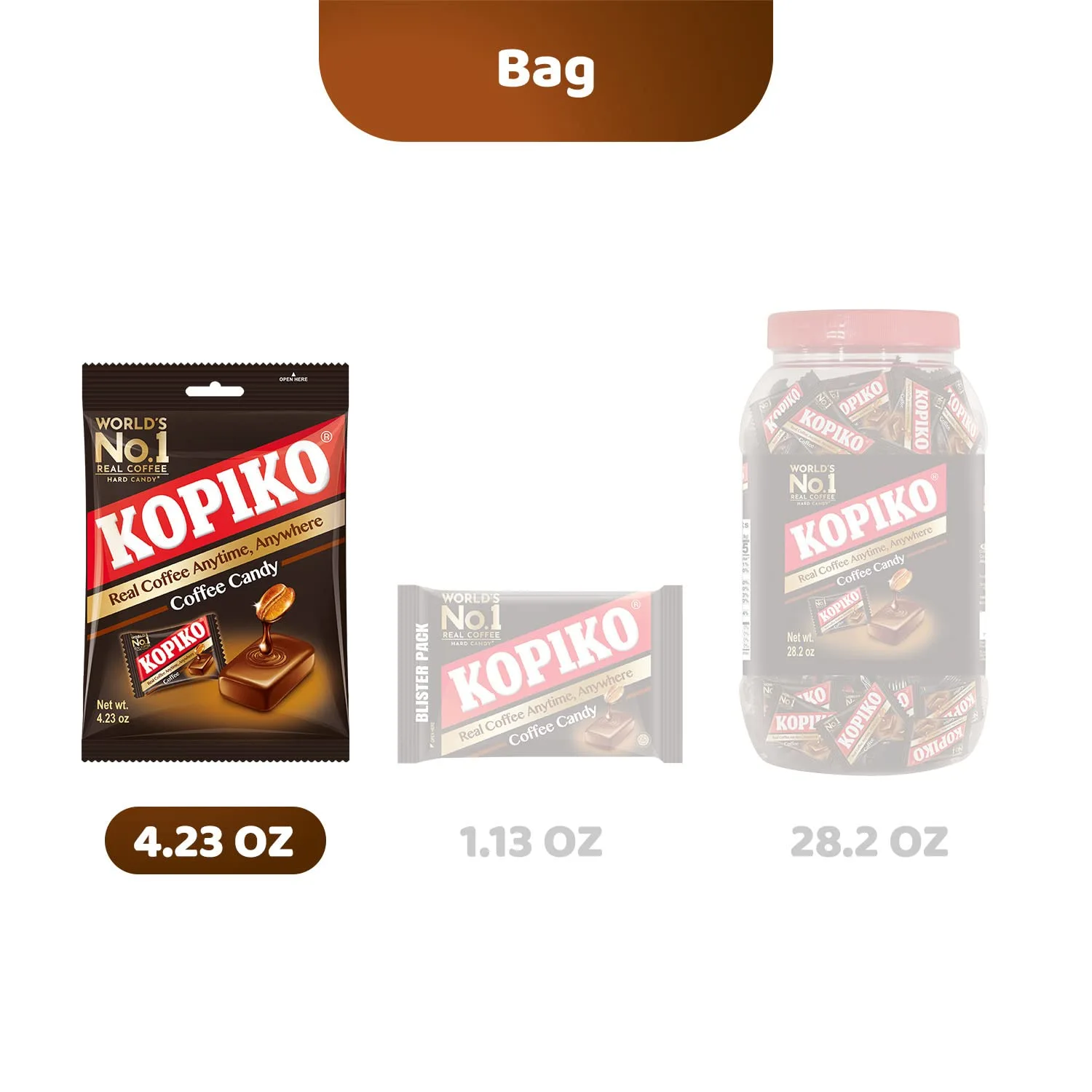 Kopiko Cappuccino Candy (4.23oz) – Your Take-Out Pocket Coffee for Every Occasion – Hard Candy Made from Indonesia’s Coffee Beans – Contains Real Coffee Extract for Better Taste (2-Pack)