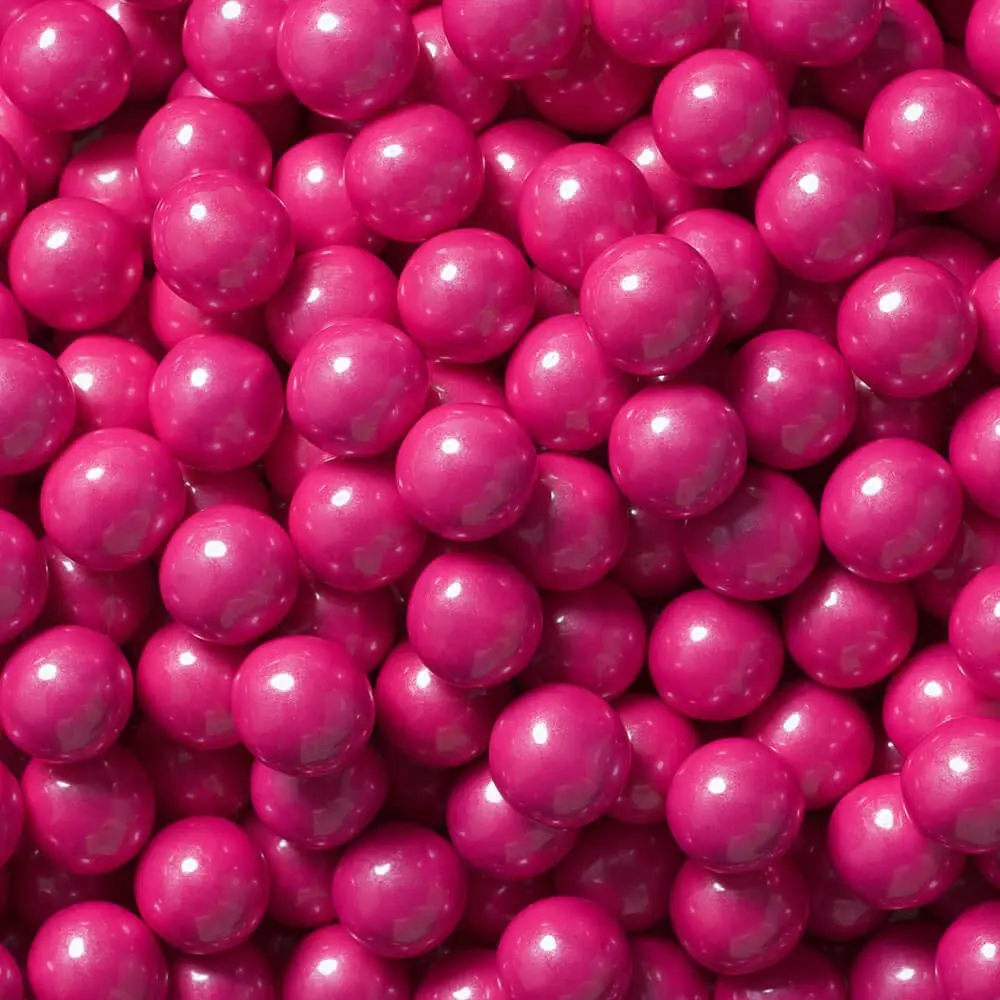 Color It Candy Shimmer Bright Pink Sixlets 2 Lb Bag - Perfect For Table Centerpieces, Weddings, Birthdays, Candy Buffets, & Party Favors.