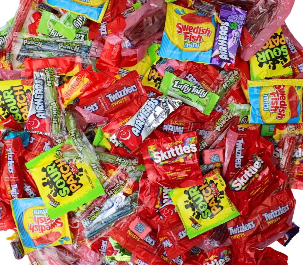 Piñata Candy Mix, Individually Wrapped Bulk Assorted Variety Pack, Mixed Big Bag Party Candy, by Queen City Candy Cave (Fruity Mix, 4 Pound)