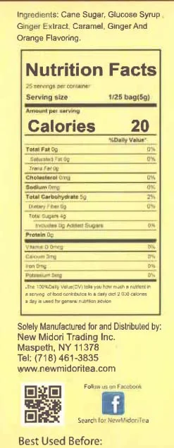Amber Ginger Rock Candy (2-Pack)…