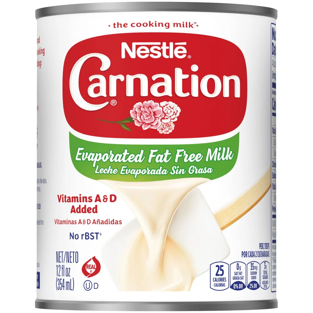 Nestle Carnation Fat Free Evaporated Milk, Vitamins A and D Added