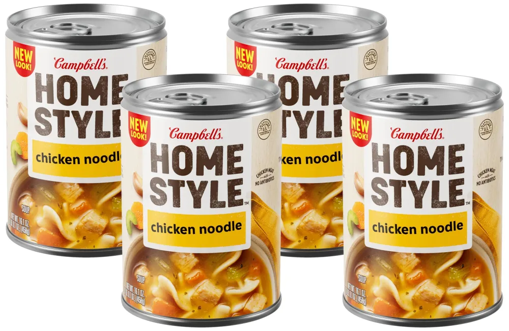 Campbell's Homestyle Chicken Noodle Soup, 16.1 OZ Can (Pack of 4)