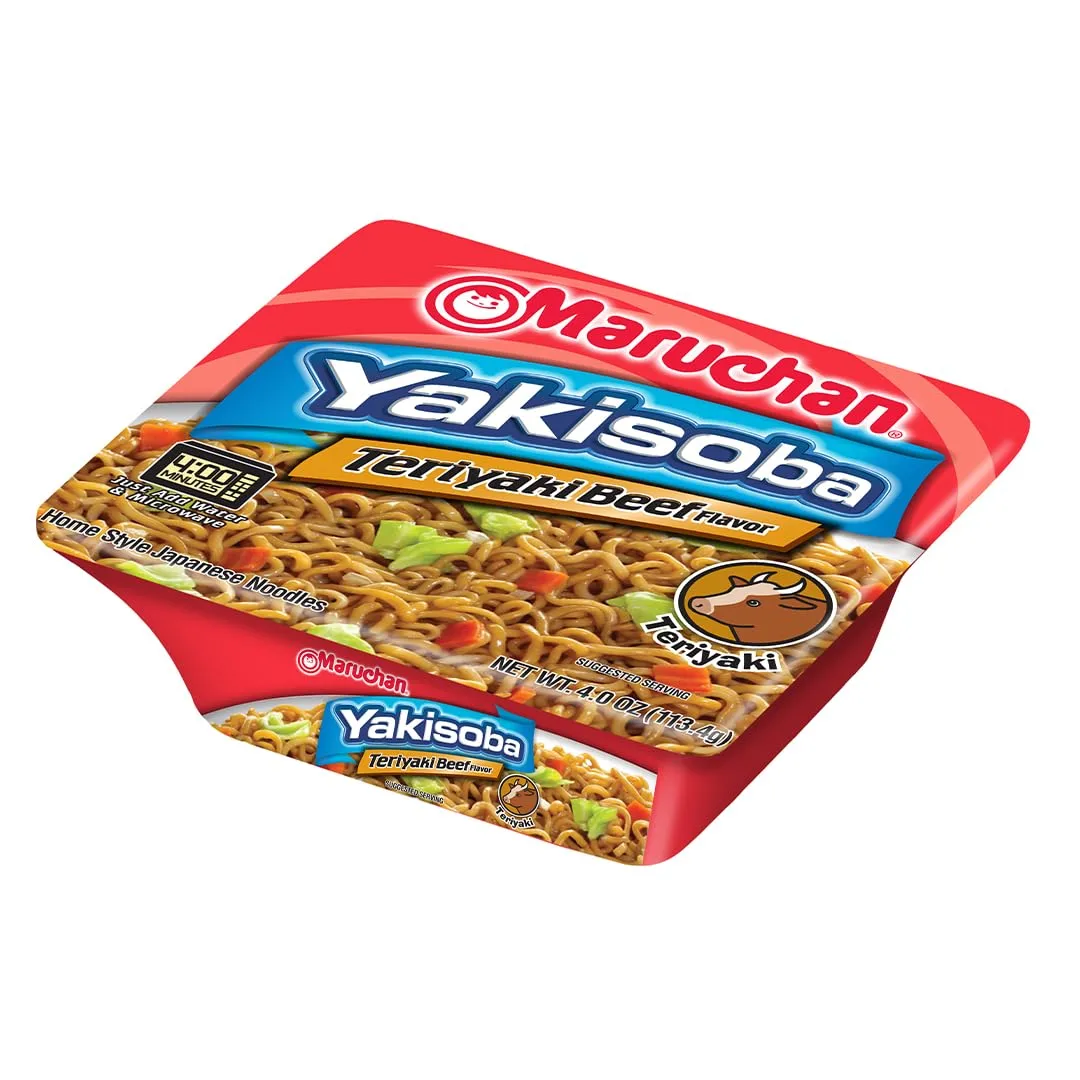 Maruchan Yakisoba Teriyaki Beef, Japanese Instant Ramen Noodles, 4 Oz, 8 Count