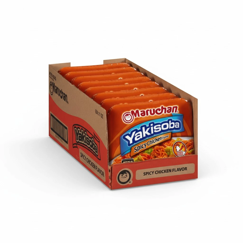 Maruchan Yakisoba Spicy Chicken Flavor, 4.11 Oz, Pack of 8, (4178990743)