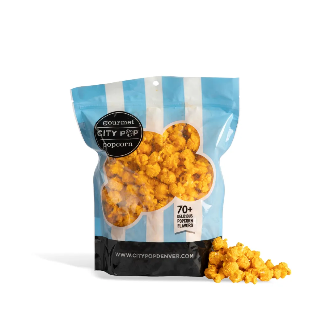 Hot Cheese Gourmet Popcorn | 6 Cups Total | Made From Scratch, Made in USA, & GMO-Free | Great as a Snack, Gift, Thank You, & Movie Night - (4.72oz Total)