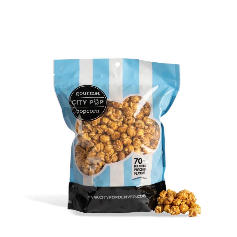 Caramel Peanut Gourmet Popcorn | 6 Cups Total | Made From Scratch, Made in USA, & GMO-Free | Great as a Snack, Gift, Thank You, & Movie Night - (16.84oz Total)