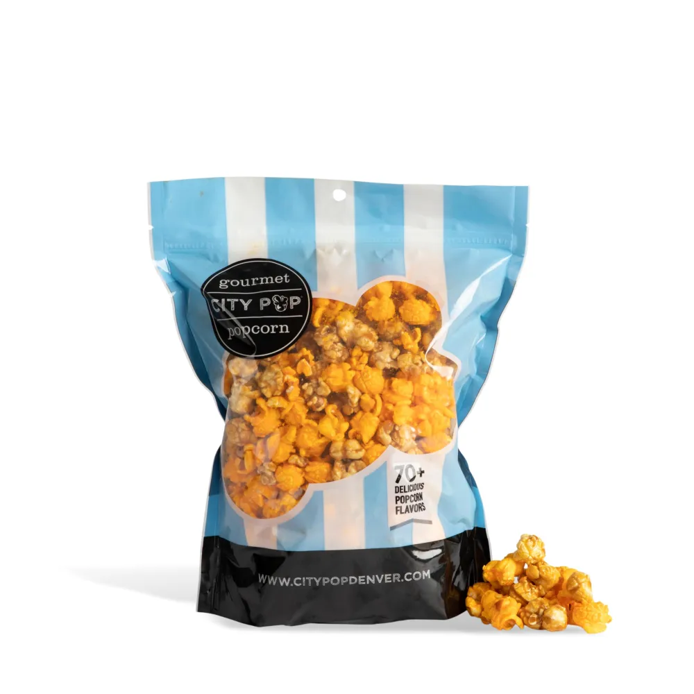 Cheese & Caramel Gourmet Popcorn | 11 Cups Total | Made From Scratch, Made in USA, & GMO-Free | Great as a Snack, Gift, Thank You, & Movie Night - (17.5oz Total)