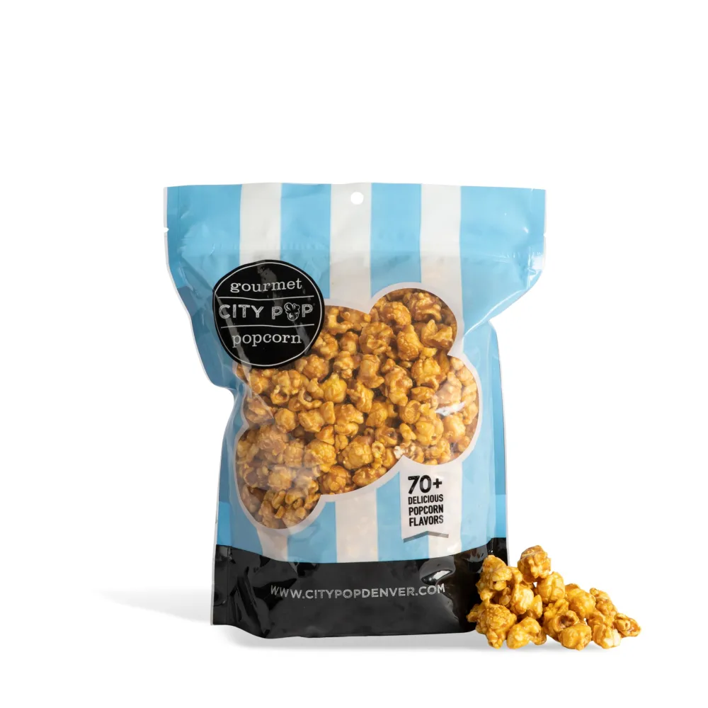 Extra Buttery Caramel Gourmet Popcorn | 6 Cups Total | Made From Scratch, Made in USA, & GMO-Free | Great as a Snack, Gift, Thank You, & Movie Night - (10.8oz Total)