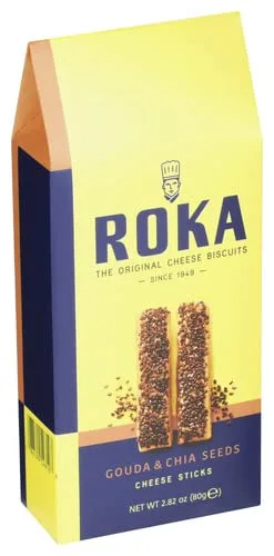 ROKA Gouda and Chia Seed Cheese Sticks, 2.82 oz.