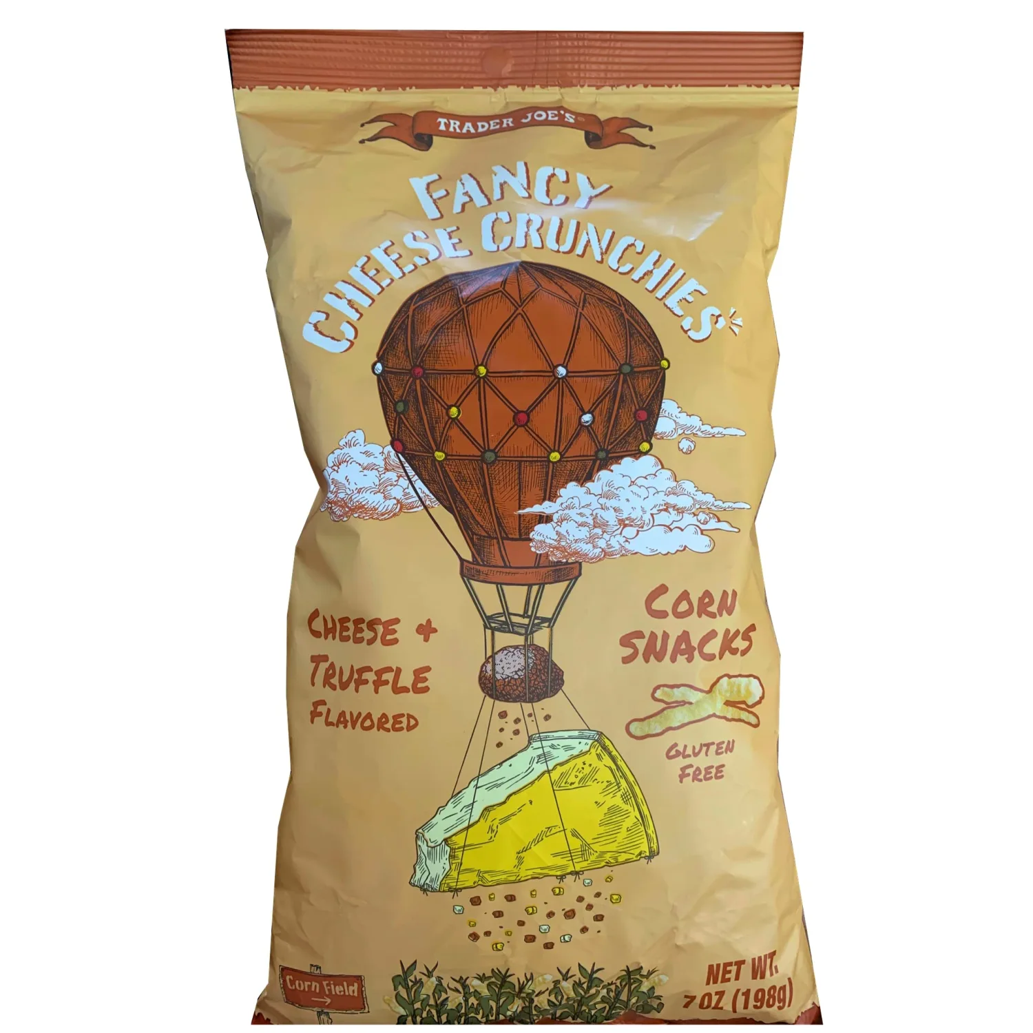 Trader Joe’s Fancy Cheese Crunchies, Cheese and Truffle Flavored, 7 ounces (198 grams)
