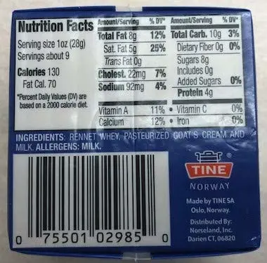 Ekte Geitost Norwegian Goat Cheese 8.8 ounces 2 pack