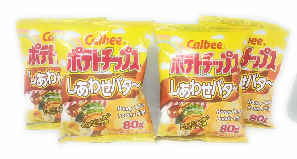 Calbee Honey Butter Potato Chips 80g, 4 Pack