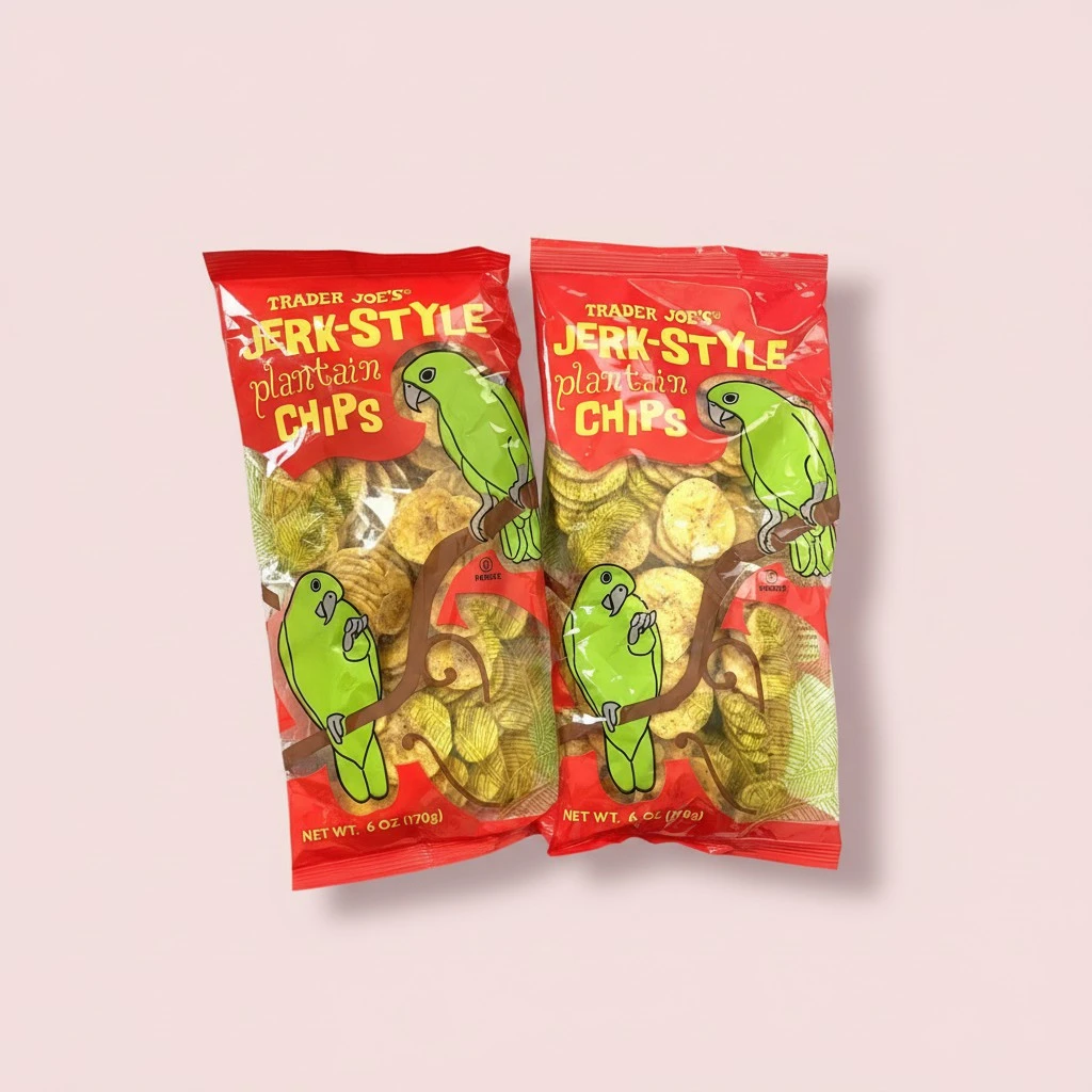Trader Joe's Jerk-Style Plantain Chips - NET WT 6OZ - 2 PACK