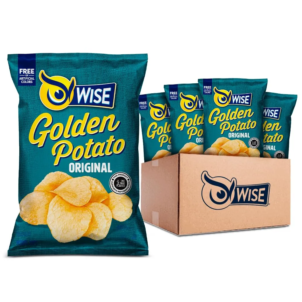 Wise Snacks Golden Original Potato Chips (0.75 Oz - 40 Count) (3.250 Ounce (12 Count))