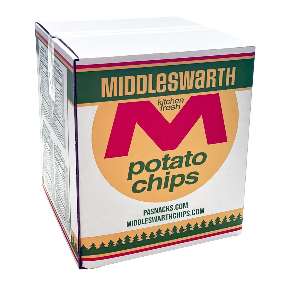 Middleswarth Kitchen Fresh Potato Chips Bar-B-Q Flavored- 3 LB. Box