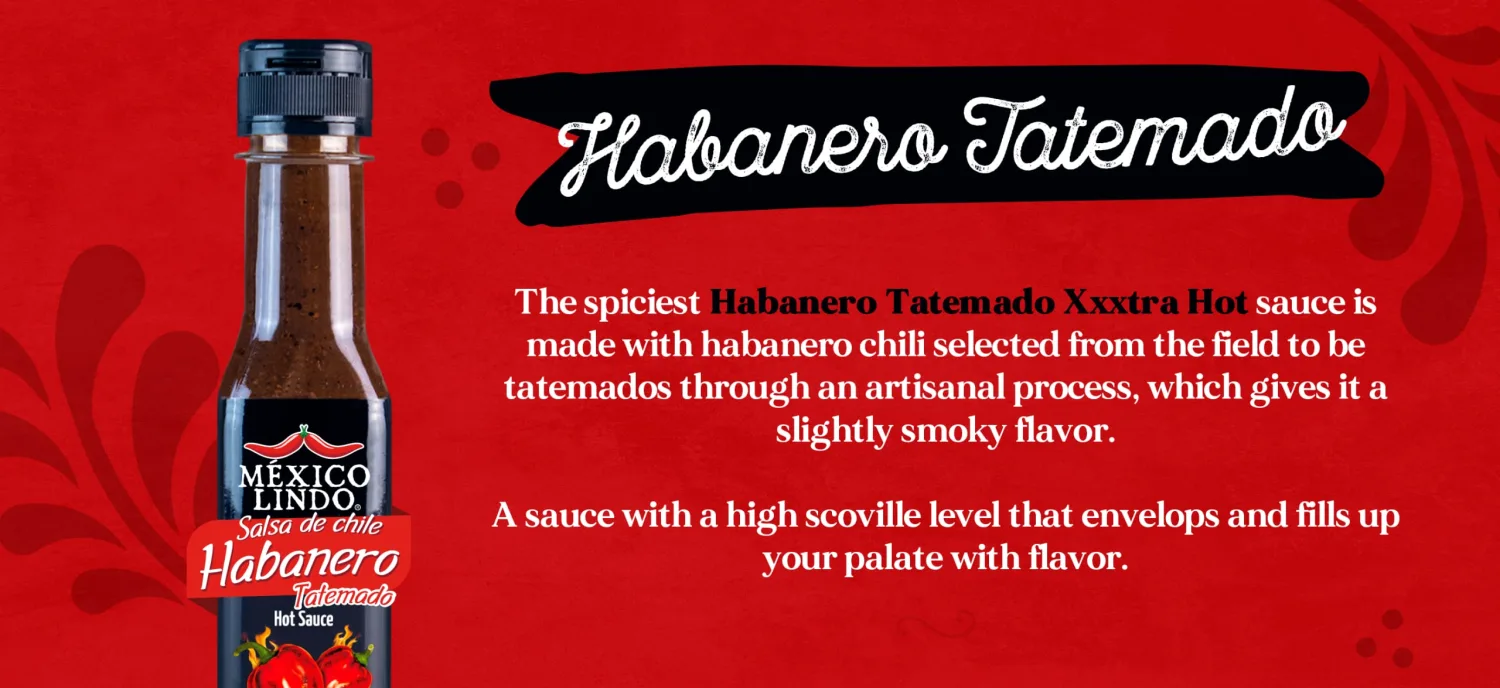 Mexico Lindo Habanero Hot Sauce Xxxtra Hot | 83,200 Scoville Level | Mix of Habanero, Tatemados & Spices | Perfect for Quesadillas, Soups & Nachos | 5 Fl Oz Bottles (Pack of 3)