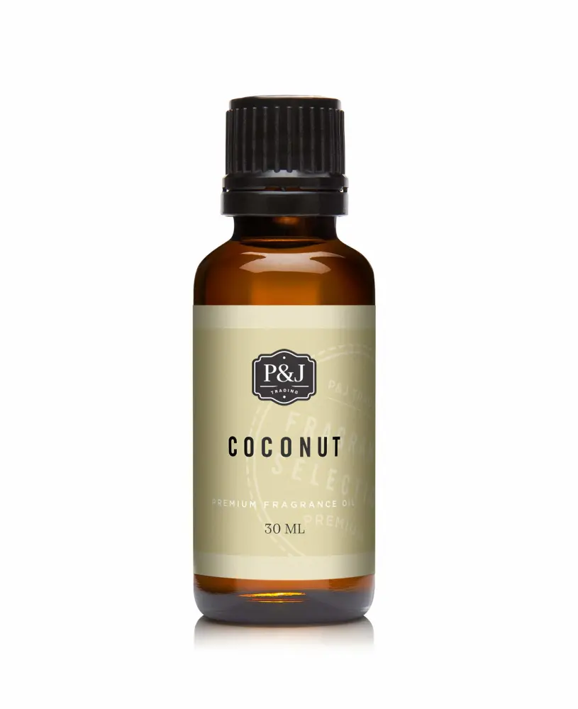 P&J Trading - Coconut Scented Oil 30ml - Fragrance Oil for Candle Making, Soap Making, Diffuser Oil