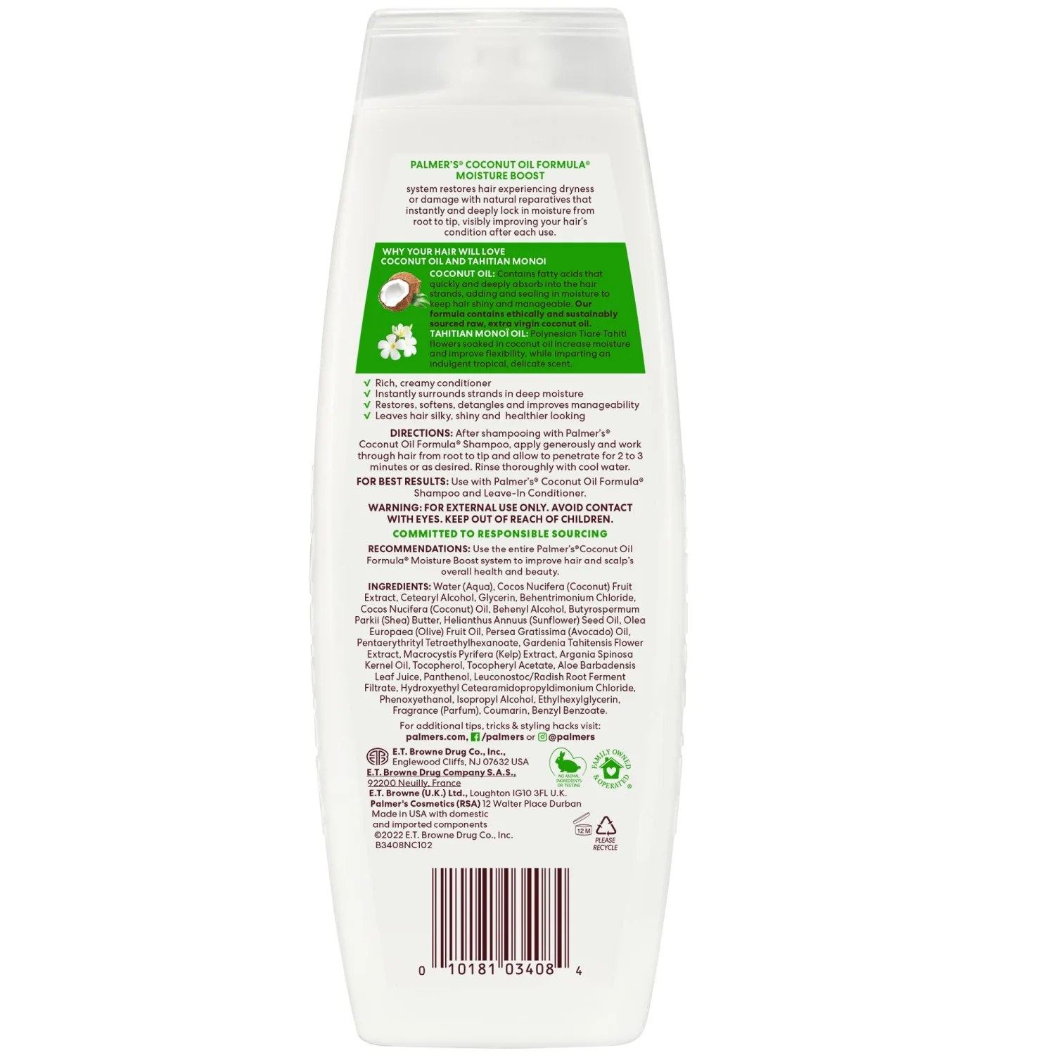 Palmer's Coconut Oil Formula Moisture Boost Conditioner, 13.5 Ounce