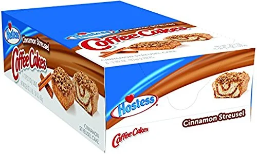 Hostess Coffee Cakes, Cinnamon Streusel, 2.89 Ounce, 8 Count BONUS 1 Hostess Coffee Cake Individually Wrapped