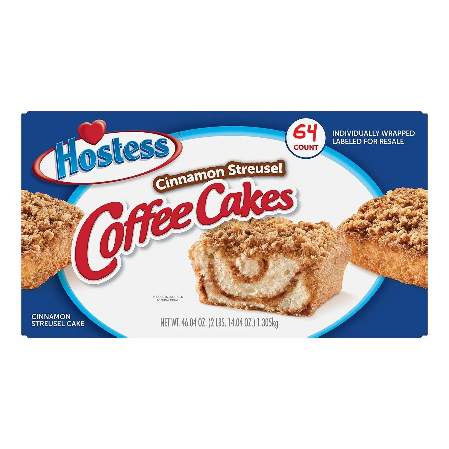 2 Pk. Hostess Cinnamon Streusel Coffee Cake (1.44oz / 32pk) Shipped & Sold by: Edible Deliveries