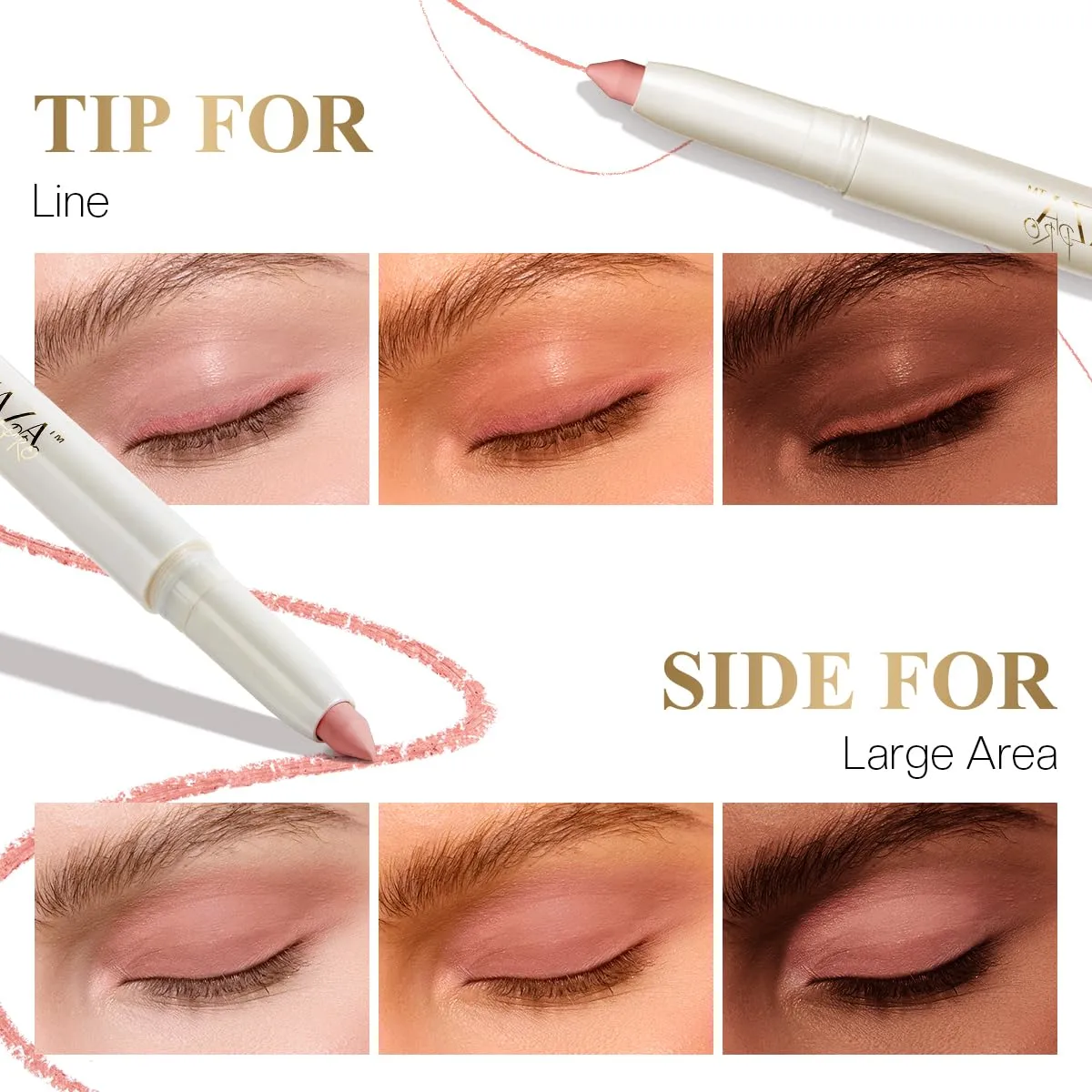 Multi-Purpose Makeup Stick, Cream Matte, Eyeshadow Eyeliner Blush Lip Liner Pencil Sticks Cosmetics #M4