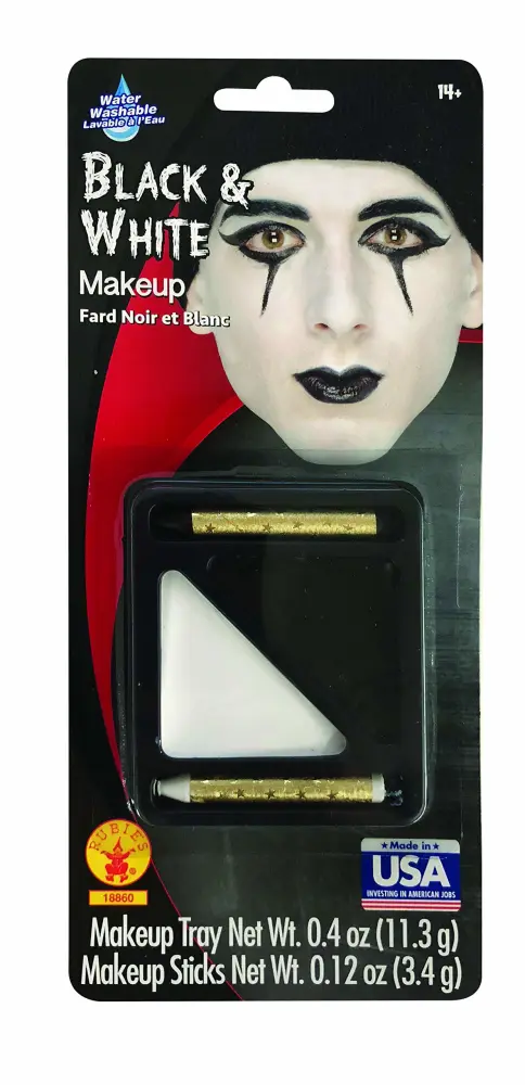 Rubie's Black and White Makeup Kit