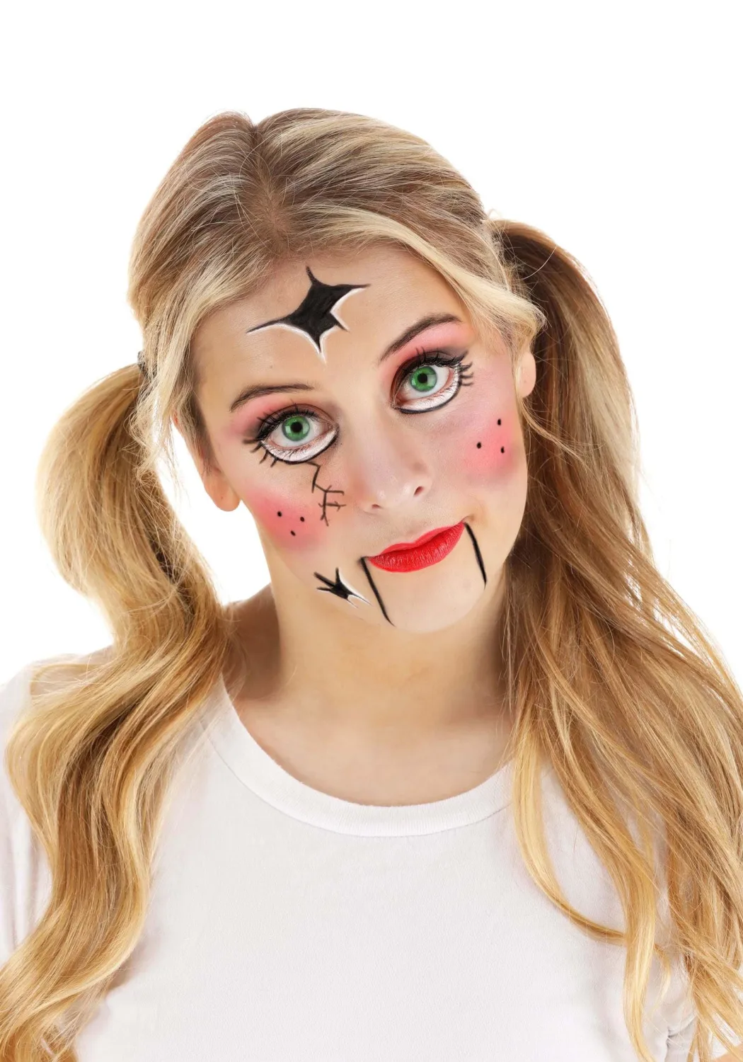 Fun Costumes - Creepy Doll Makeup Costume Kit | Makeup Standard