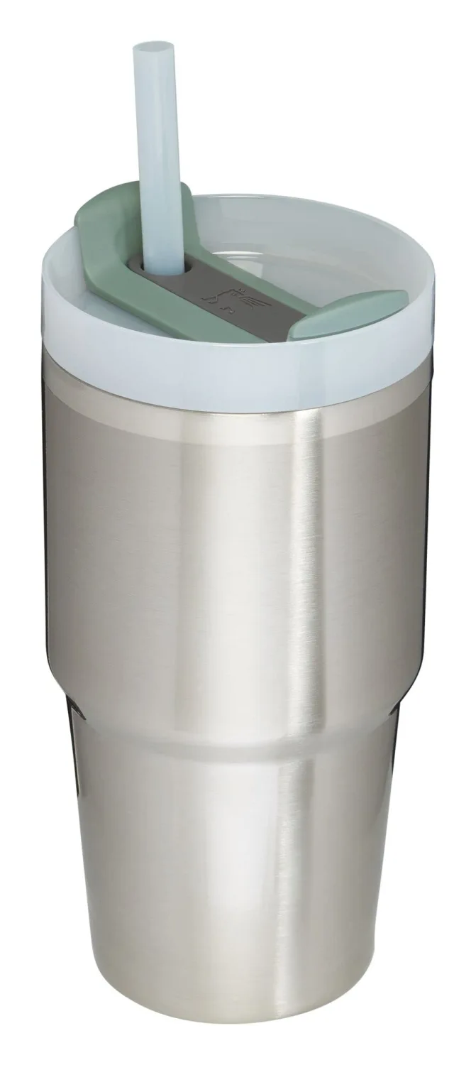 Stanley Quencher H2.0 Tumbler with Straw 20 oz | Flowstate 3-Position Lid | Cup Holder Compatible for Travel | Insulated Stainless Steel Cup | BPA-Free | Stainless Steel Shale