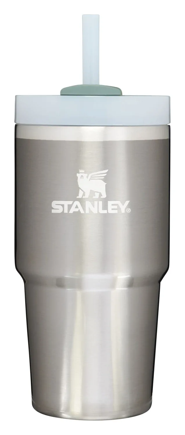 Stanley Quencher H2.0 Tumbler with Straw 20 oz | Flowstate 3-Position Lid | Cup Holder Compatible for Travel | Insulated Stainless Steel Cup | BPA-Free | Stainless Steel Shale
