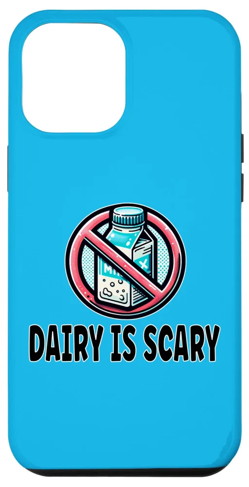 iPhone 15 Pro Max Dairy Is Scary - Fun Dairy Free Lactose Intolerant No Milk Case