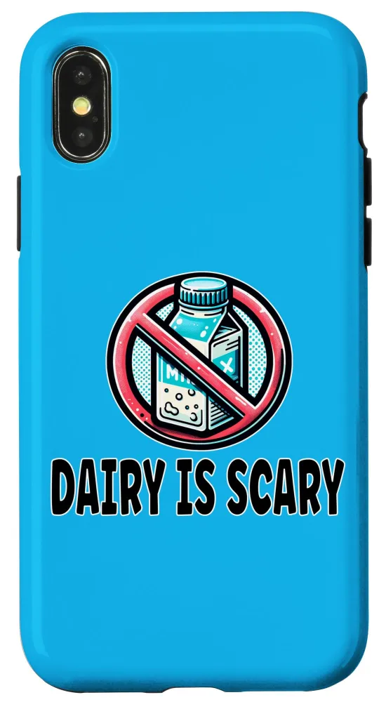 iPhone X/XS Dairy Is Scary - Fun Dairy Free Lactose Intolerant No Milk Case