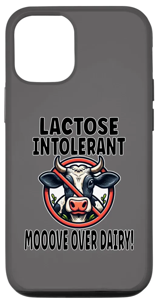 iPhone 15 Lactose Intolerant Allergy Warning Dairy Milk Cheese Free Case