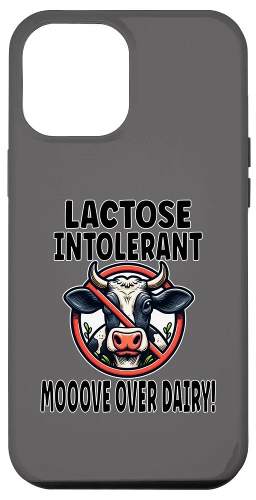 iPhone 15 Pro Max Lactose Intolerant Allergy Warning Dairy Milk Cheese Free Case