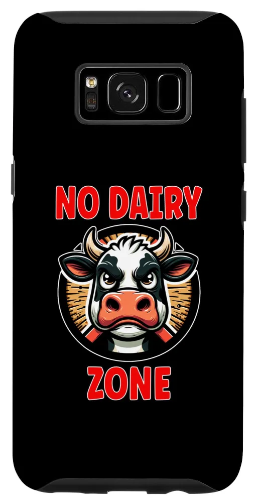 Galaxy S8 No Dairy Zone - Funny Milk Free Lactose Intolerant Joke Case