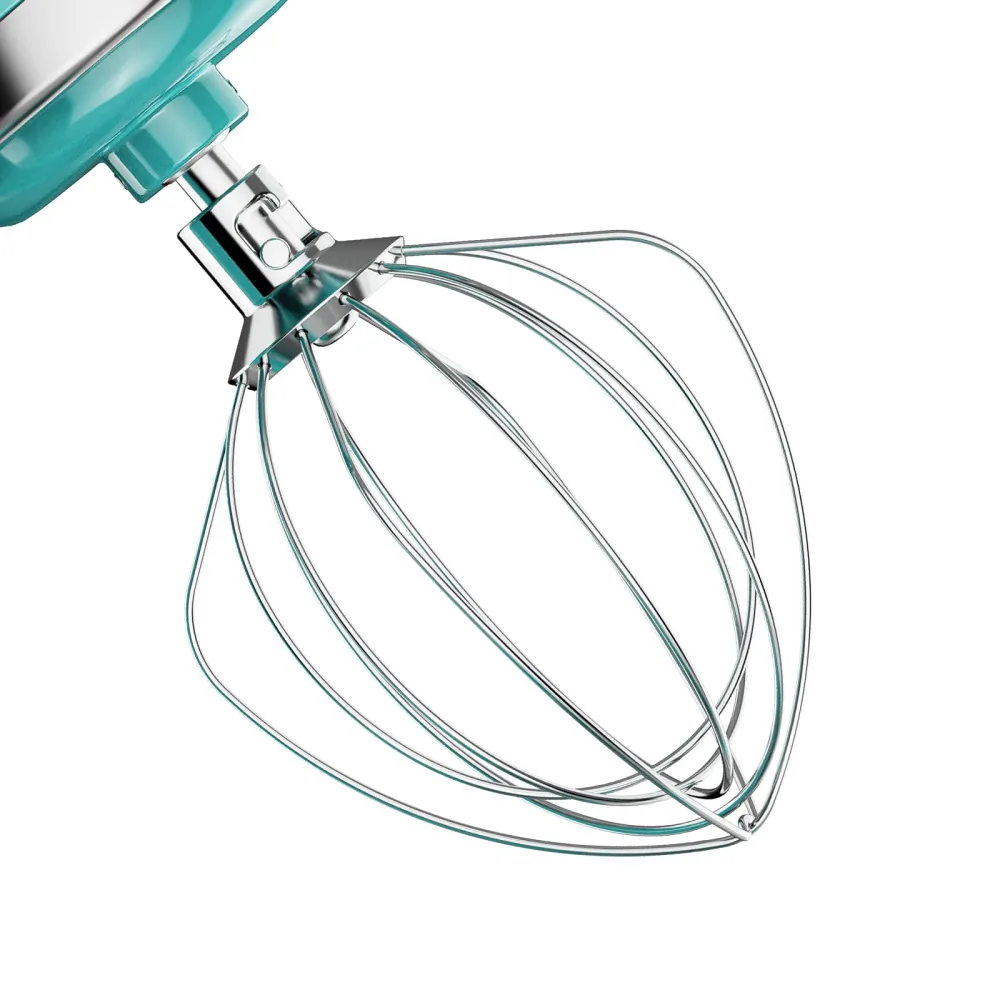 Stainless Steel 6-Wire Whip Whisk Attachment, Fits for Kitchen Aid Accessories and Attachments 4.5-5qt Title-Head Stand Mixer, Replacement for Kitchen Aid Whisk Egg Whisk