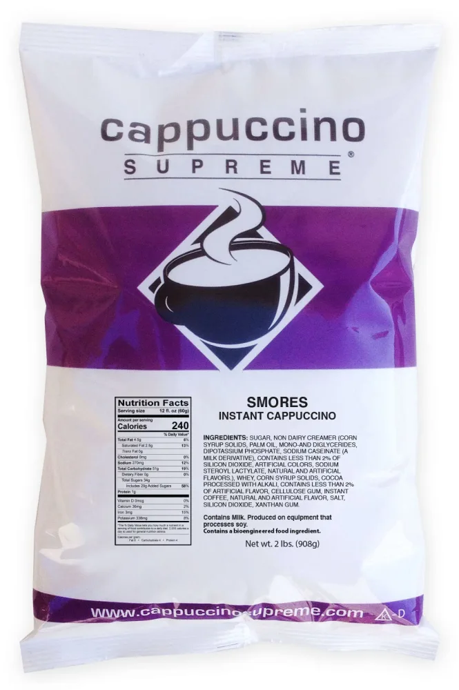 Cappuccino Supreme 2 lb bag Smores Instant Cappuccino Mix