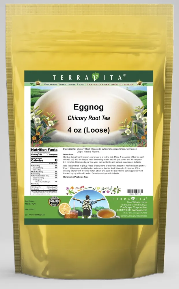 Eggnog Chicory Root Tea (Loose) (4 oz, ZIN: 551271)