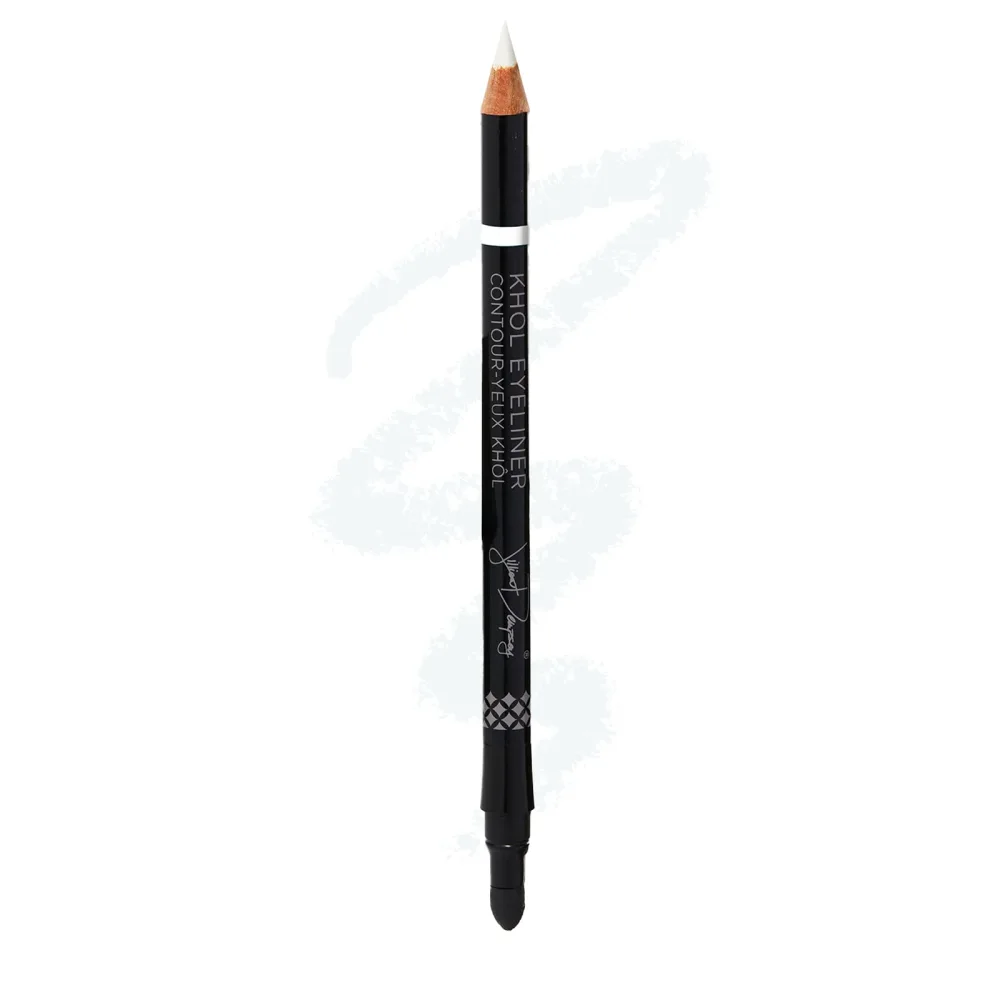 Jillian Dempsey Khôl Eyeliner | Waterproof Eyeliner Pencil with Built-in Smudger | Long-Lasting Intense Color | Vegan I FTA White