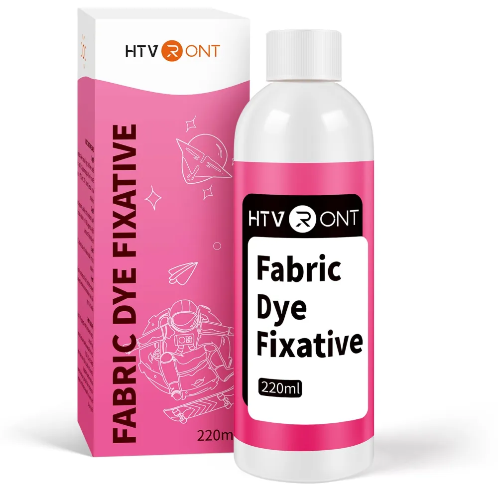 HTVRONT Fabric Dye Fixative, Liquid Color Fixative for Most Fabric, Reduces Bleeding Protect Fabric Colors with Fabric Fixative Treatment 220ml