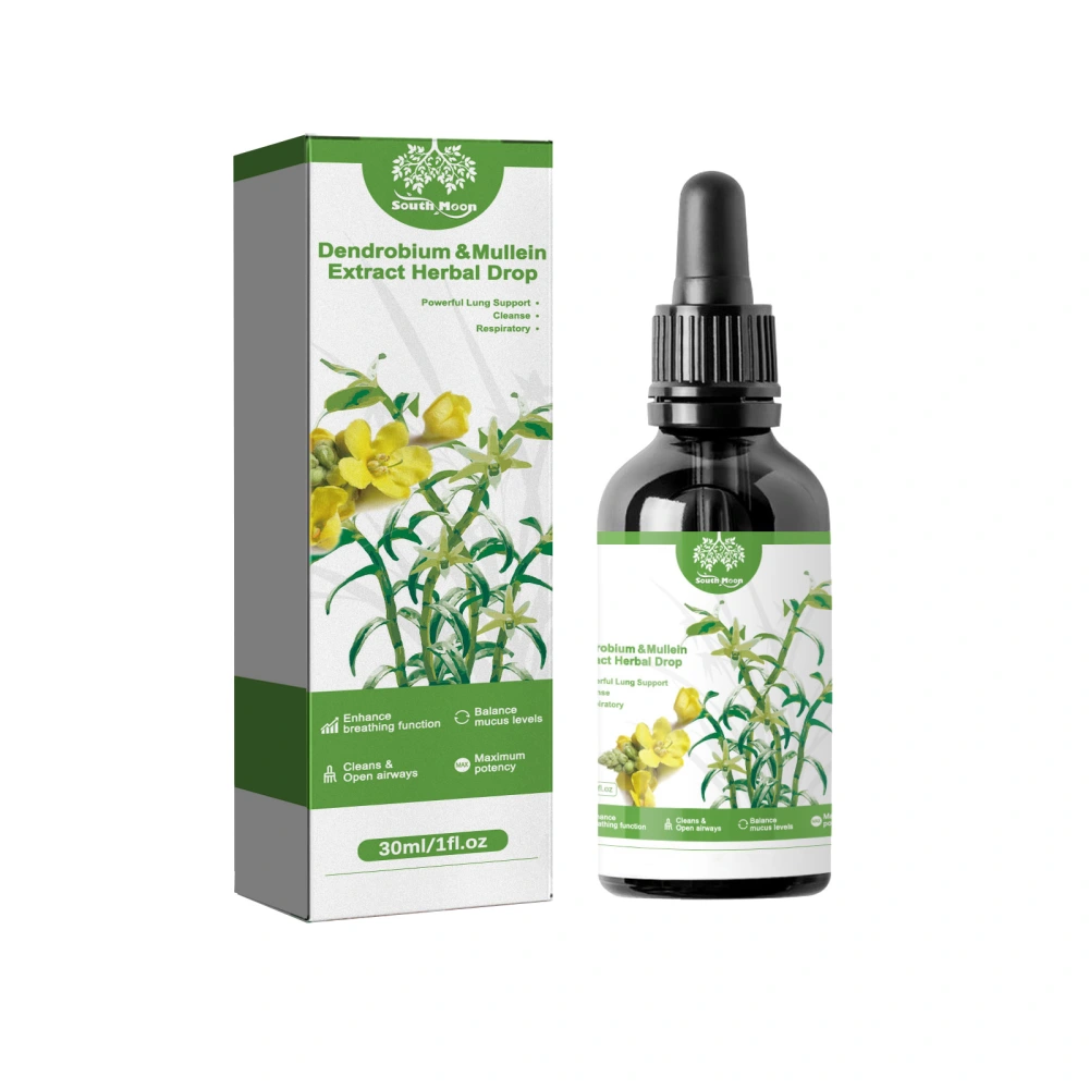 Dendrobium Mullein Extract Herbal Drop Lung Support Liquid Health Care